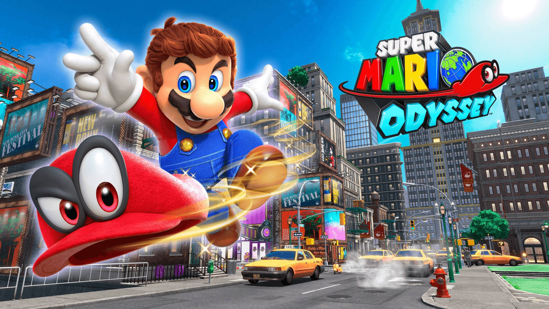 mario odyssey wallpaper