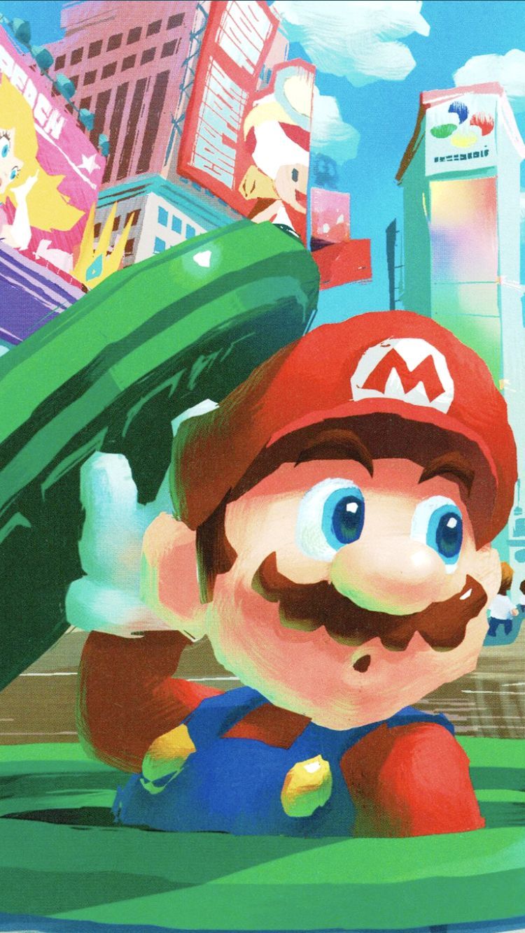 mario odyssey wallpaper