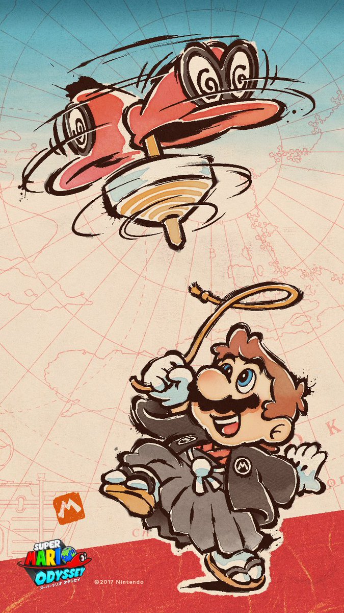 mario odyssey wallpaper