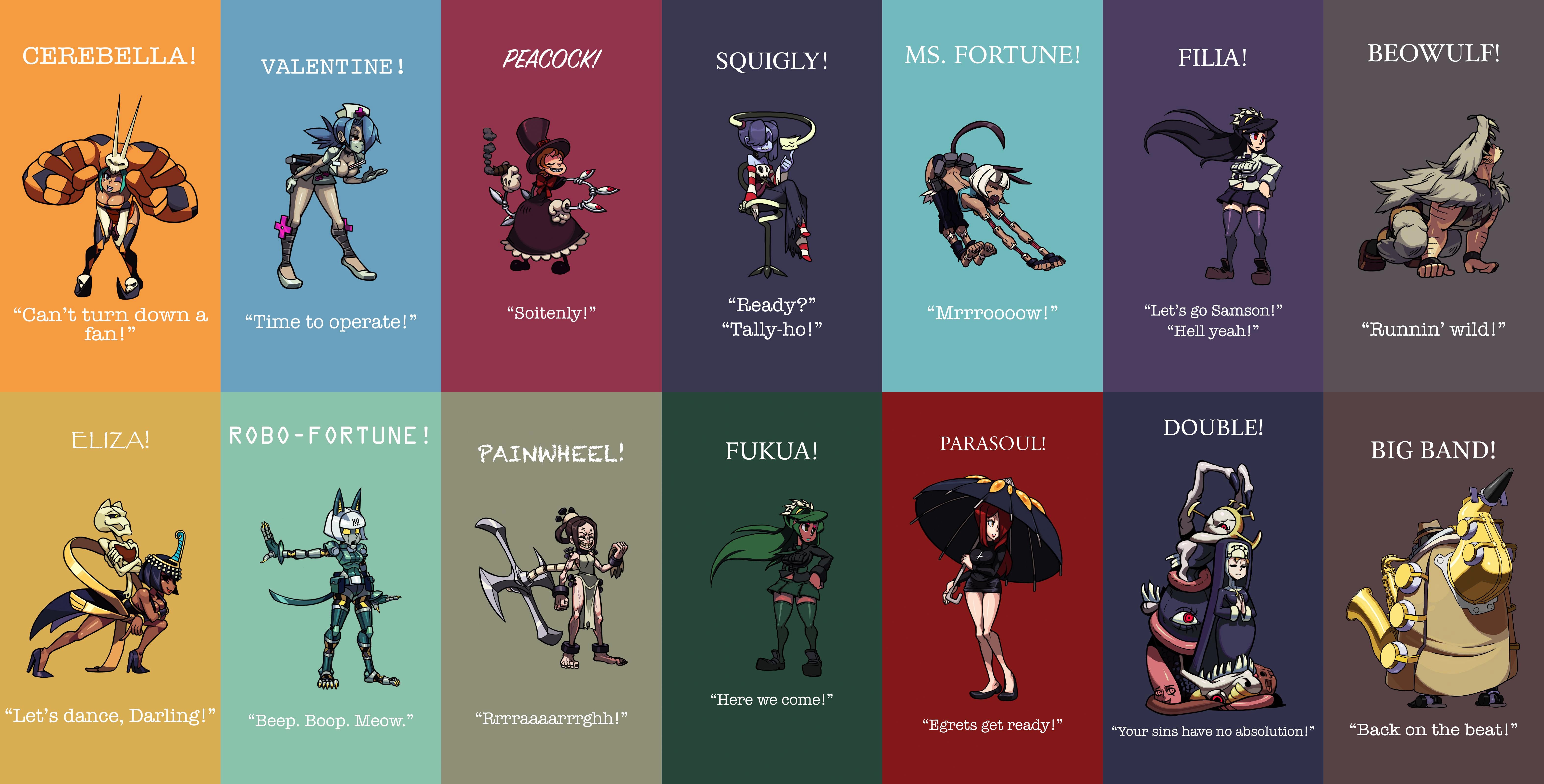 skullgirls wallpaper