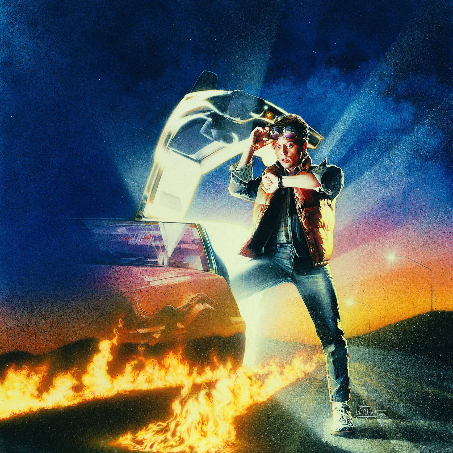 back to the future wallpaper