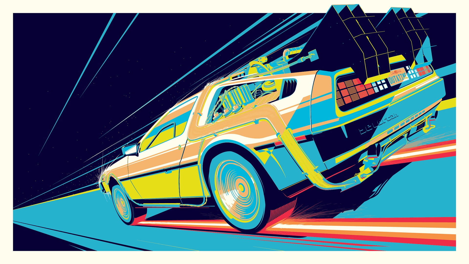 back to the future wallpaper
