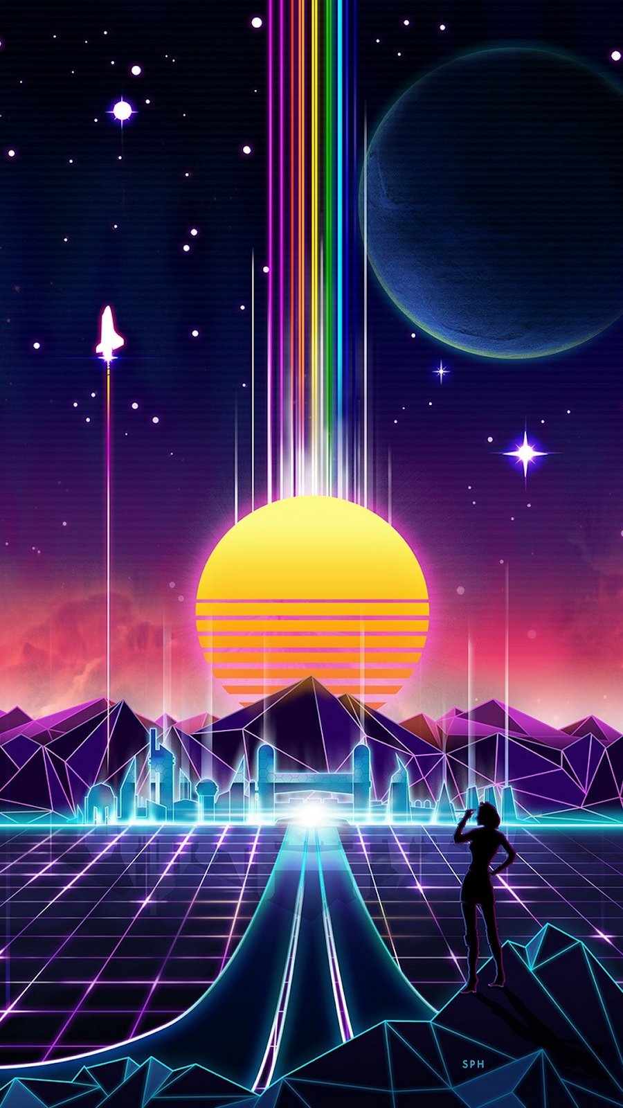 retrowave wallpaper