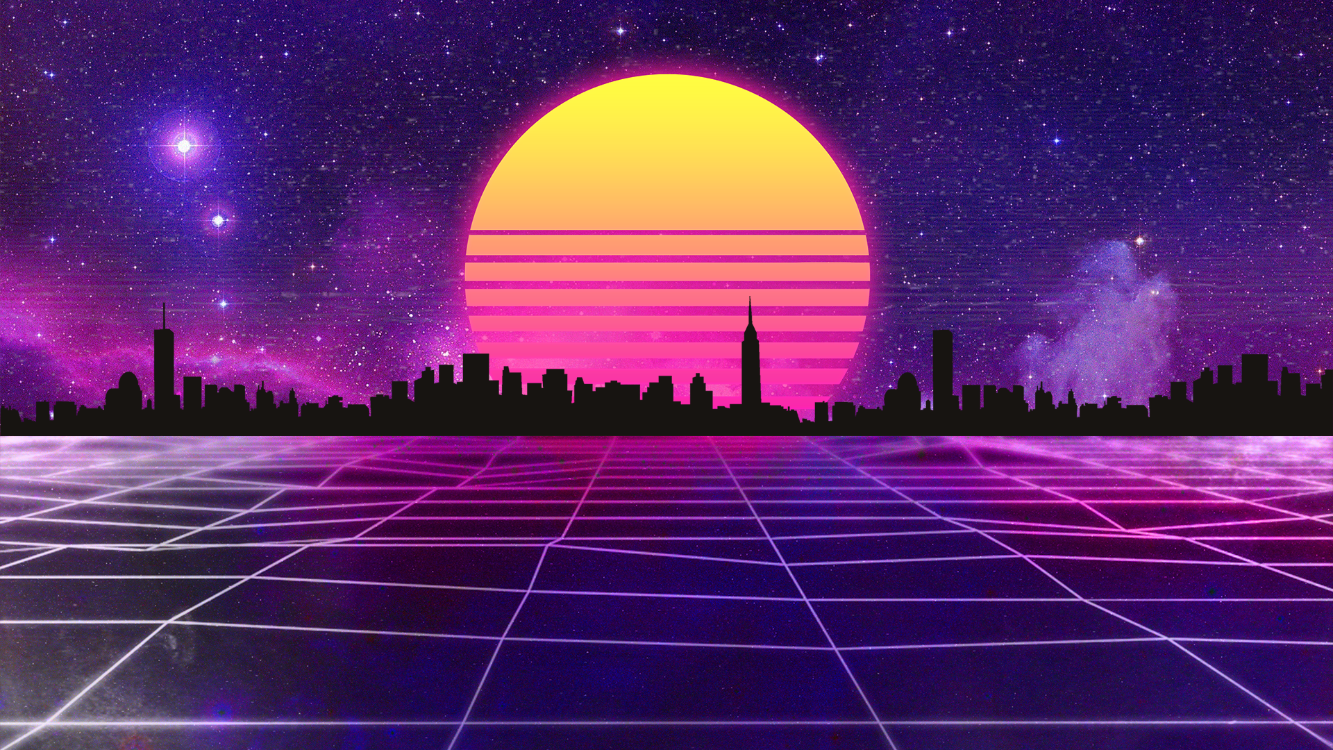 retrowave wallpaper
