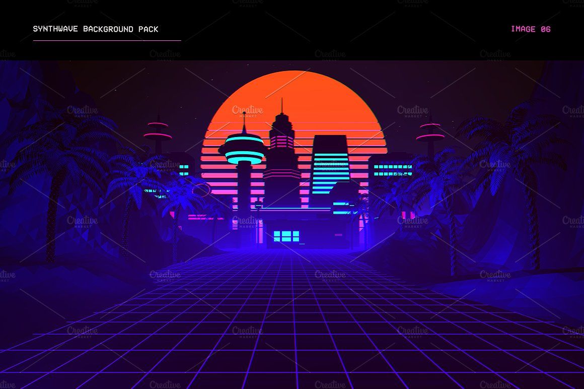 retrowave wallpaper