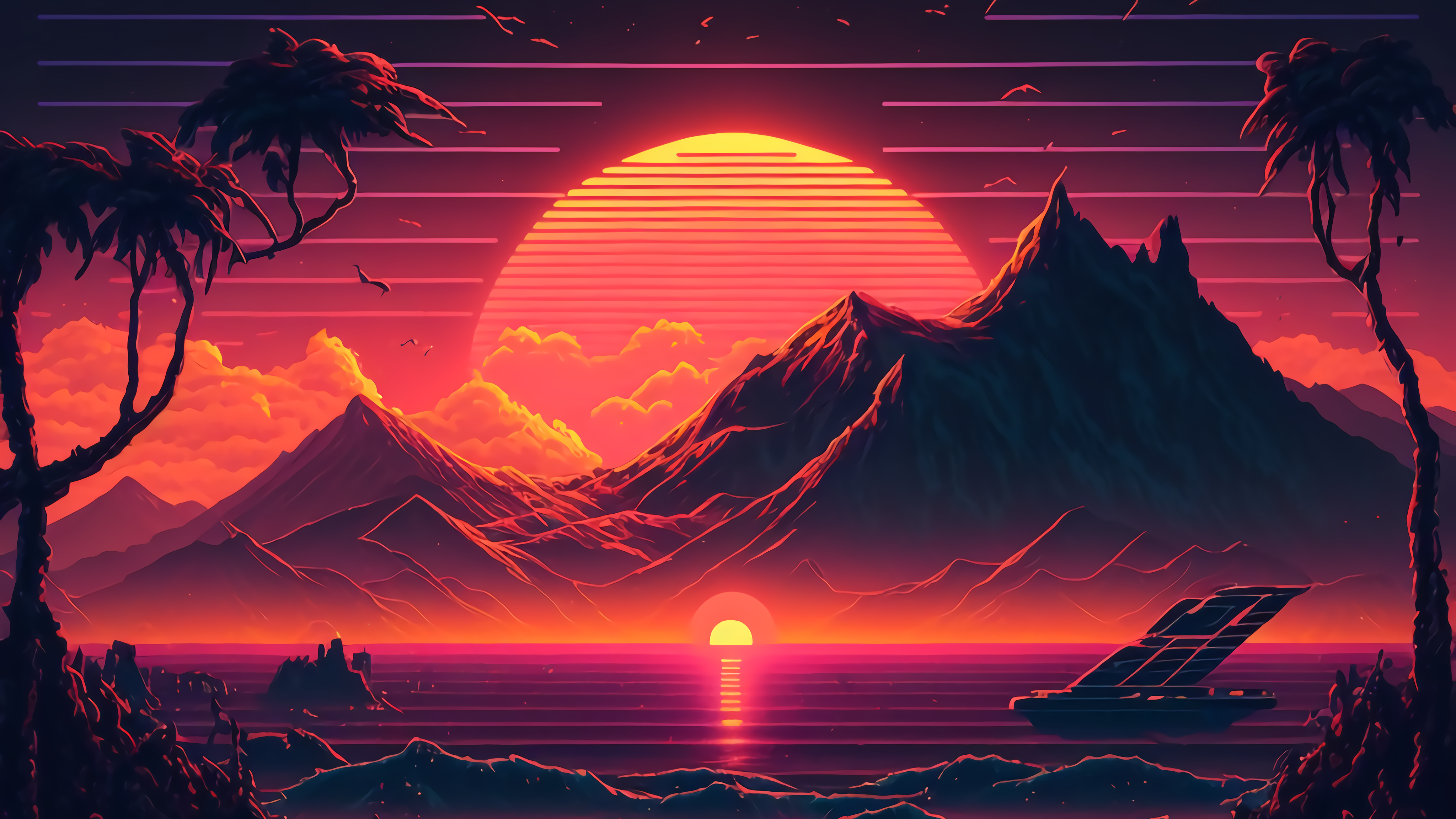synthwave wallpaper
