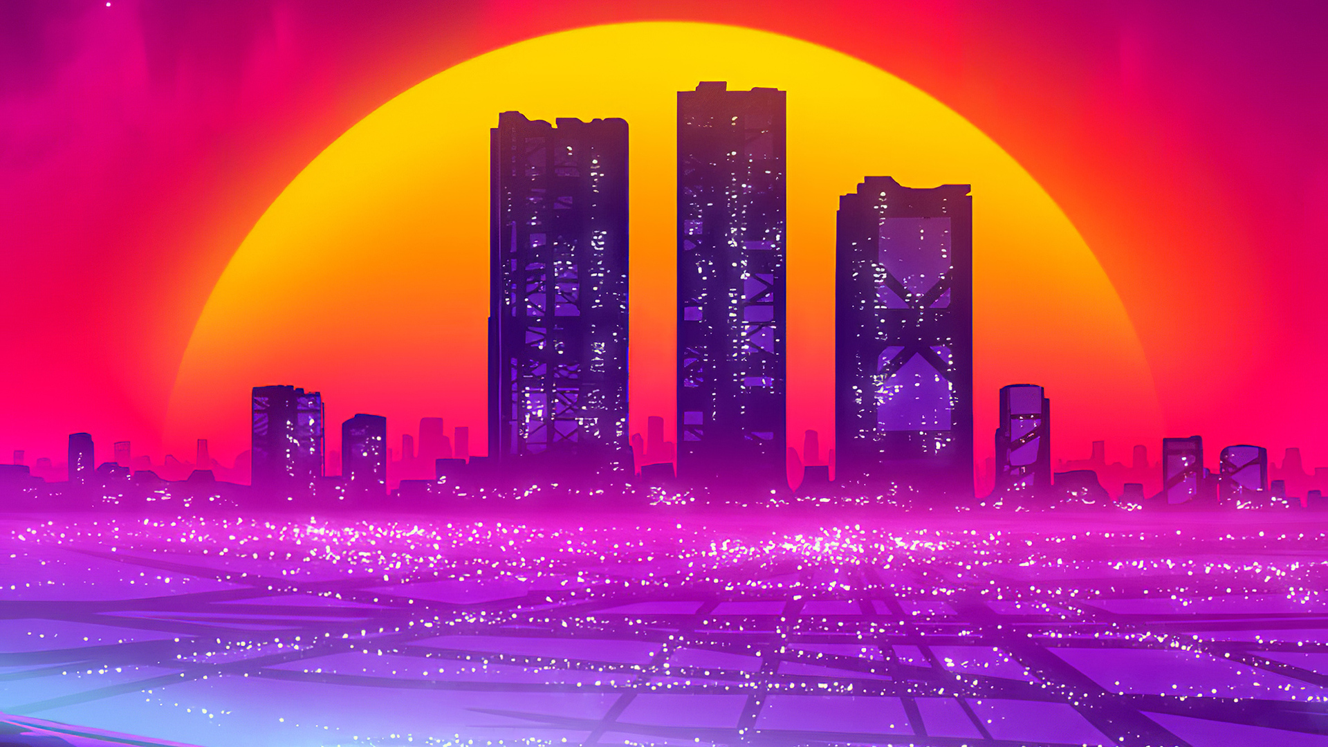 synthwave wallpaper
