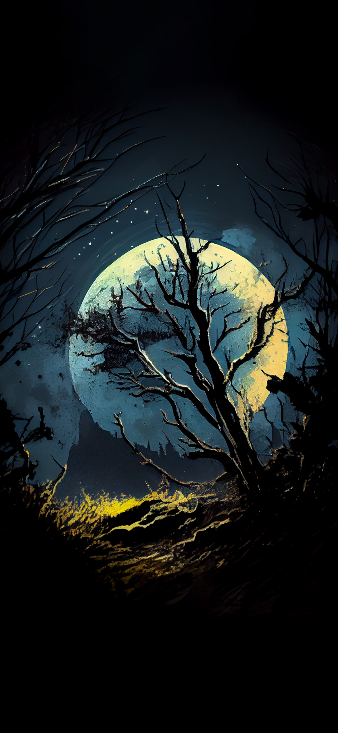 dark forest wallpaper