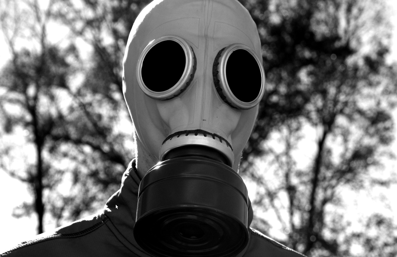 gas mask wallpaper