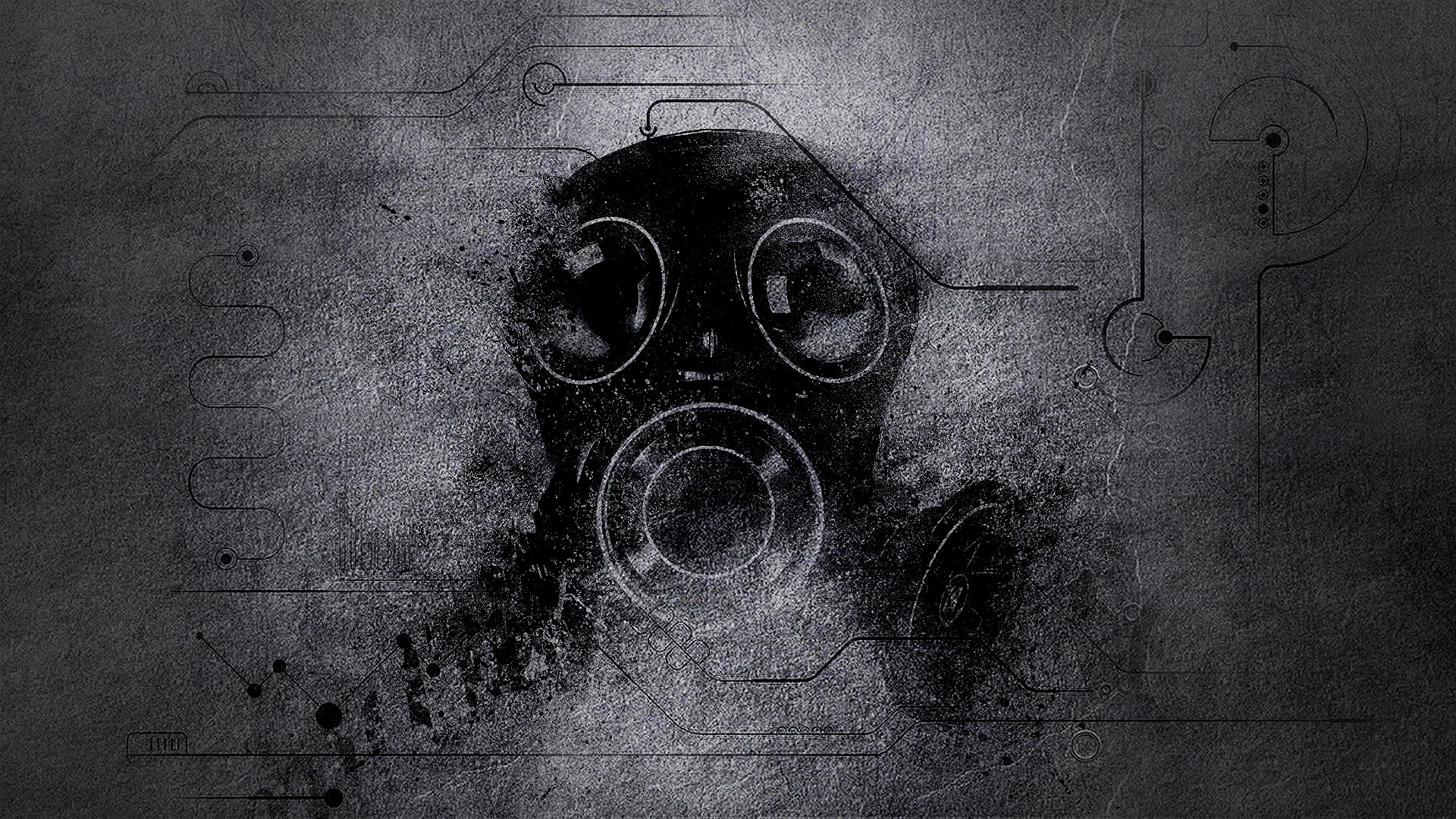 gas mask wallpaper
