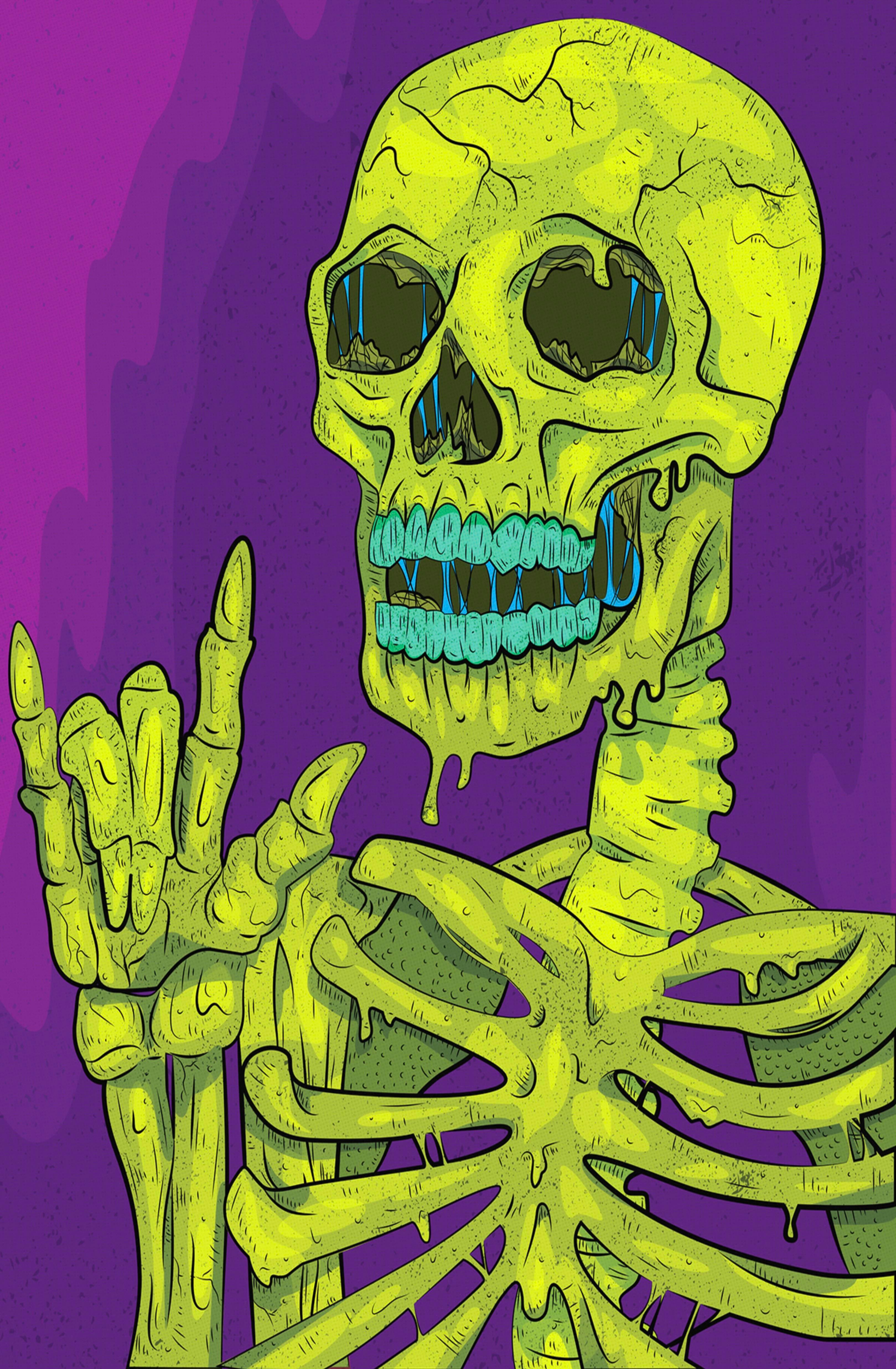 skeleton wallpaper