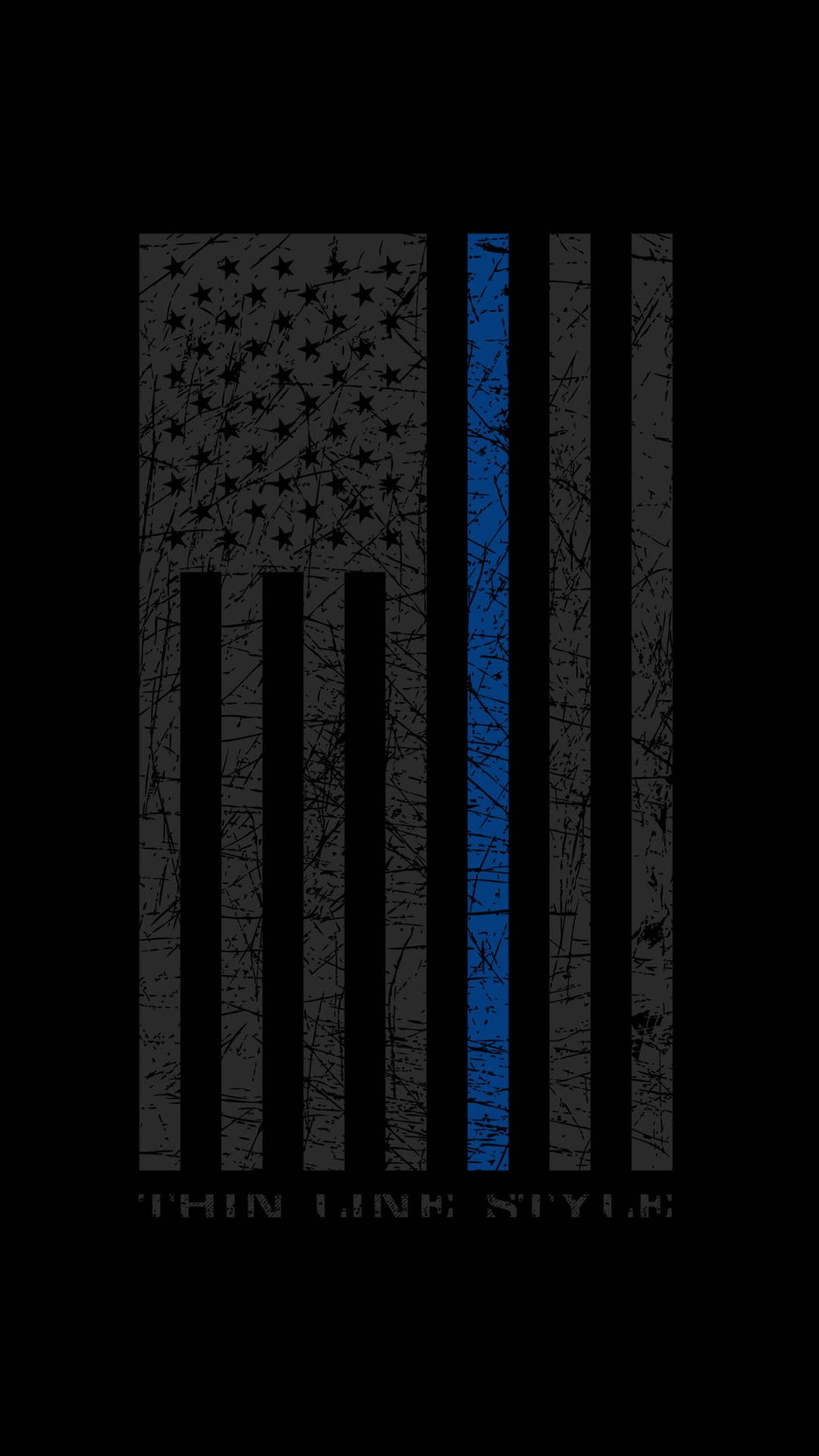 thin blue line wallpaper