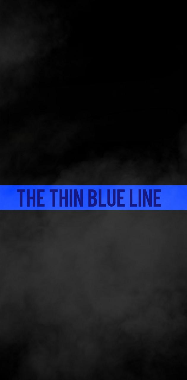 thin blue line wallpaper