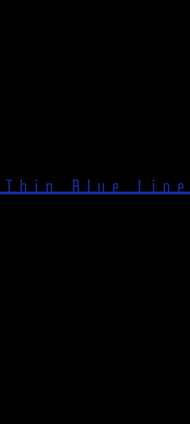 thin blue line wallpaper