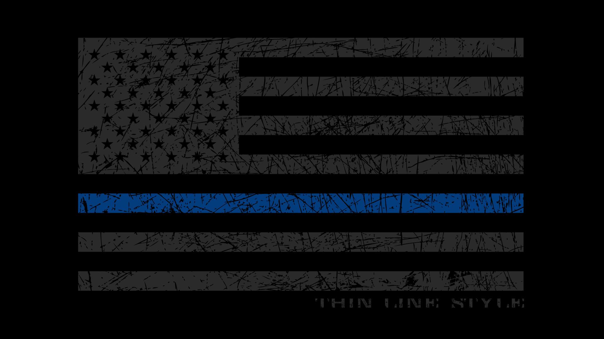 thin blue line wallpaper