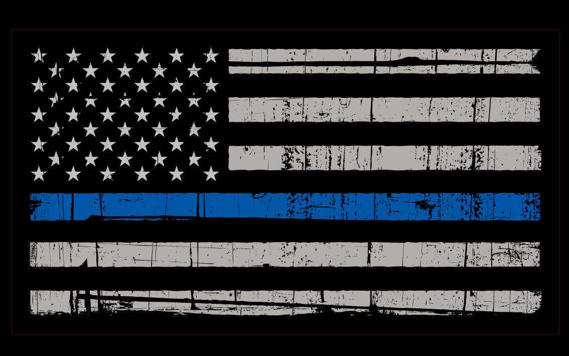 thin blue line wallpaper