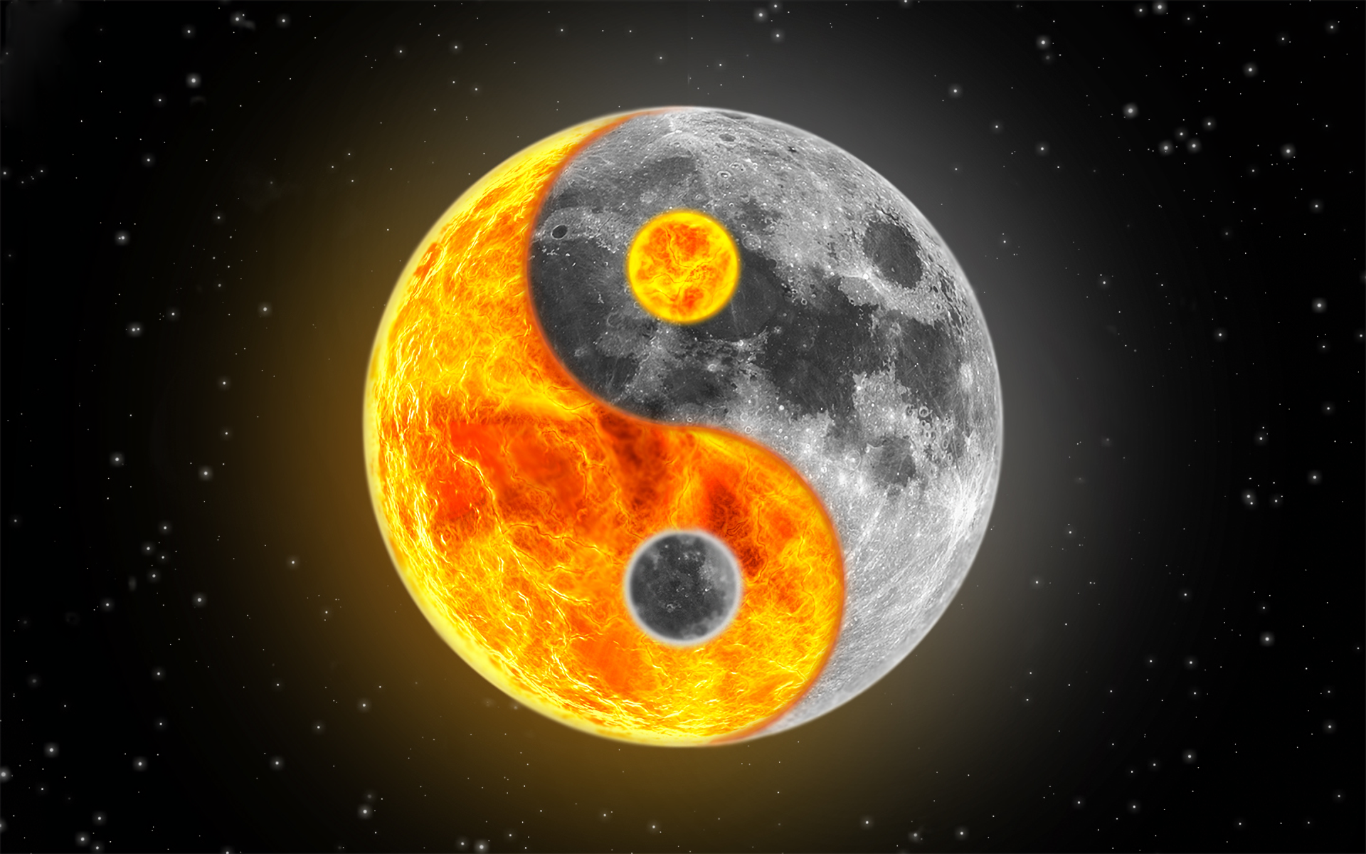 ying yang wallpaper