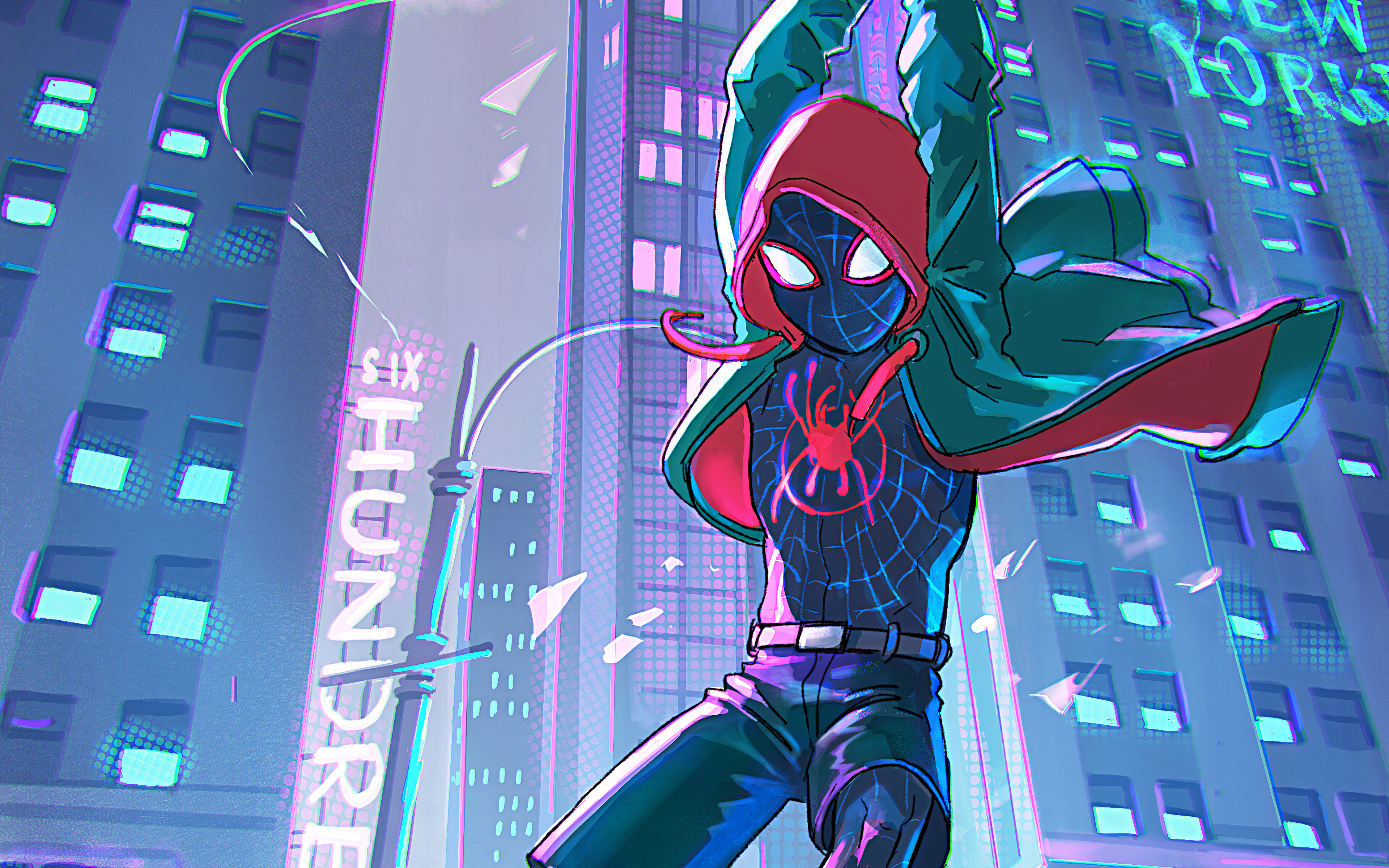 spider verse wallpaper