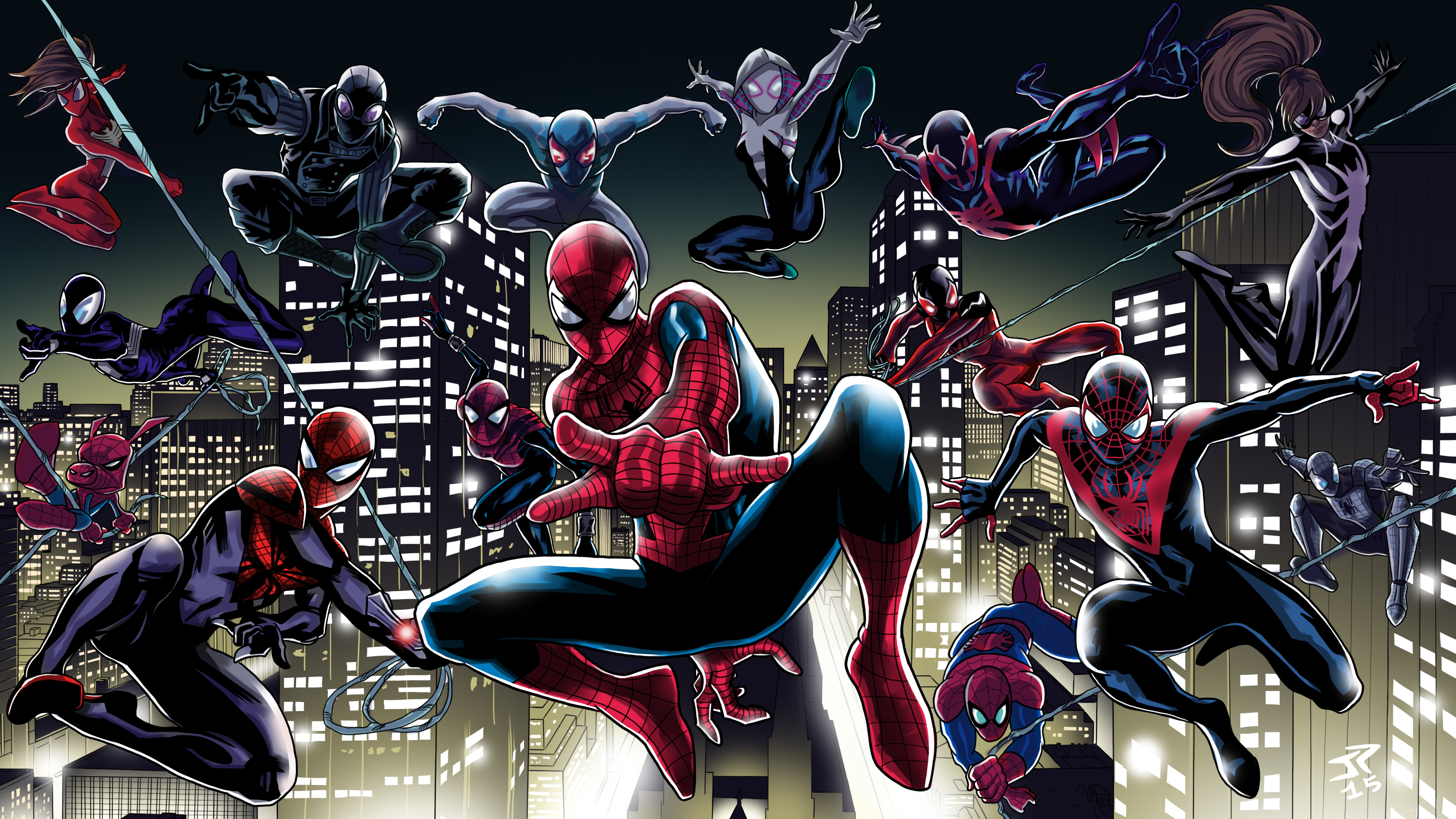spider verse wallpaper