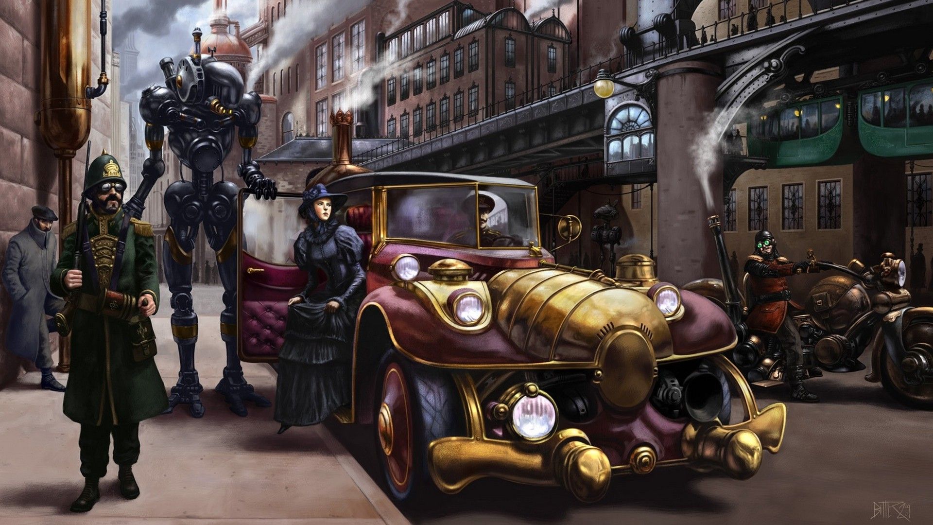 steampunk wallpaper