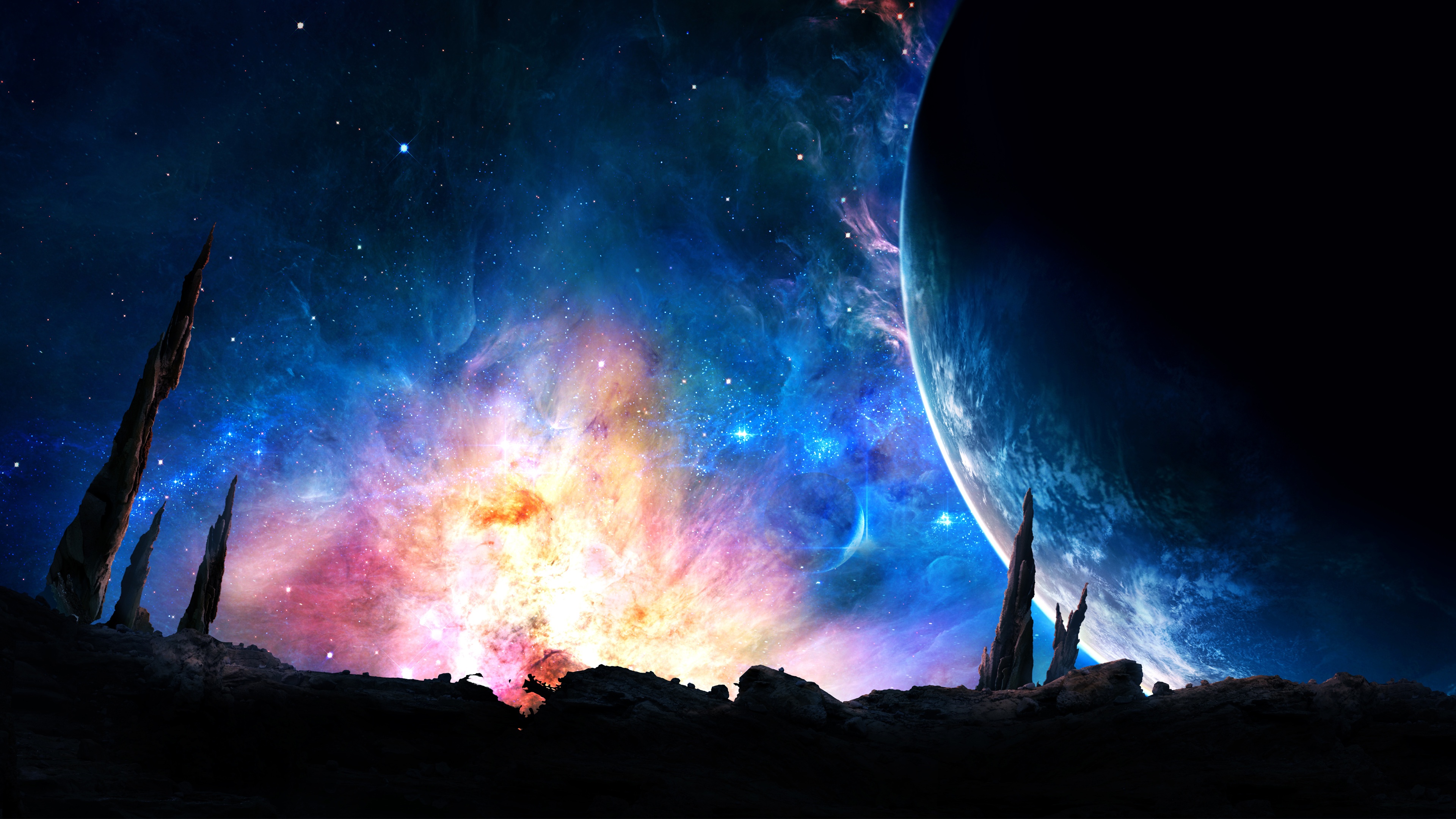 4k space wallpaper