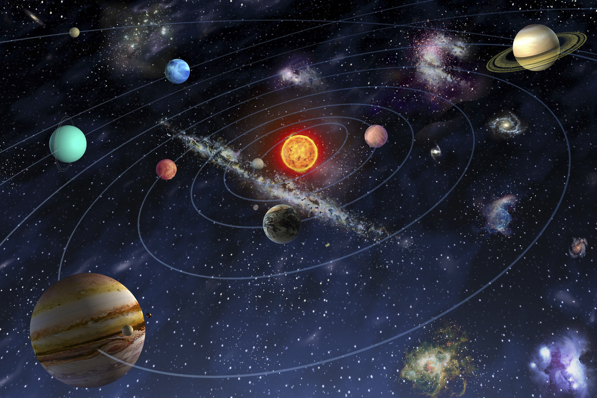 solar system wallpaper
