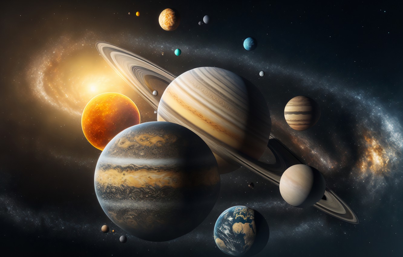 solar system wallpaper
