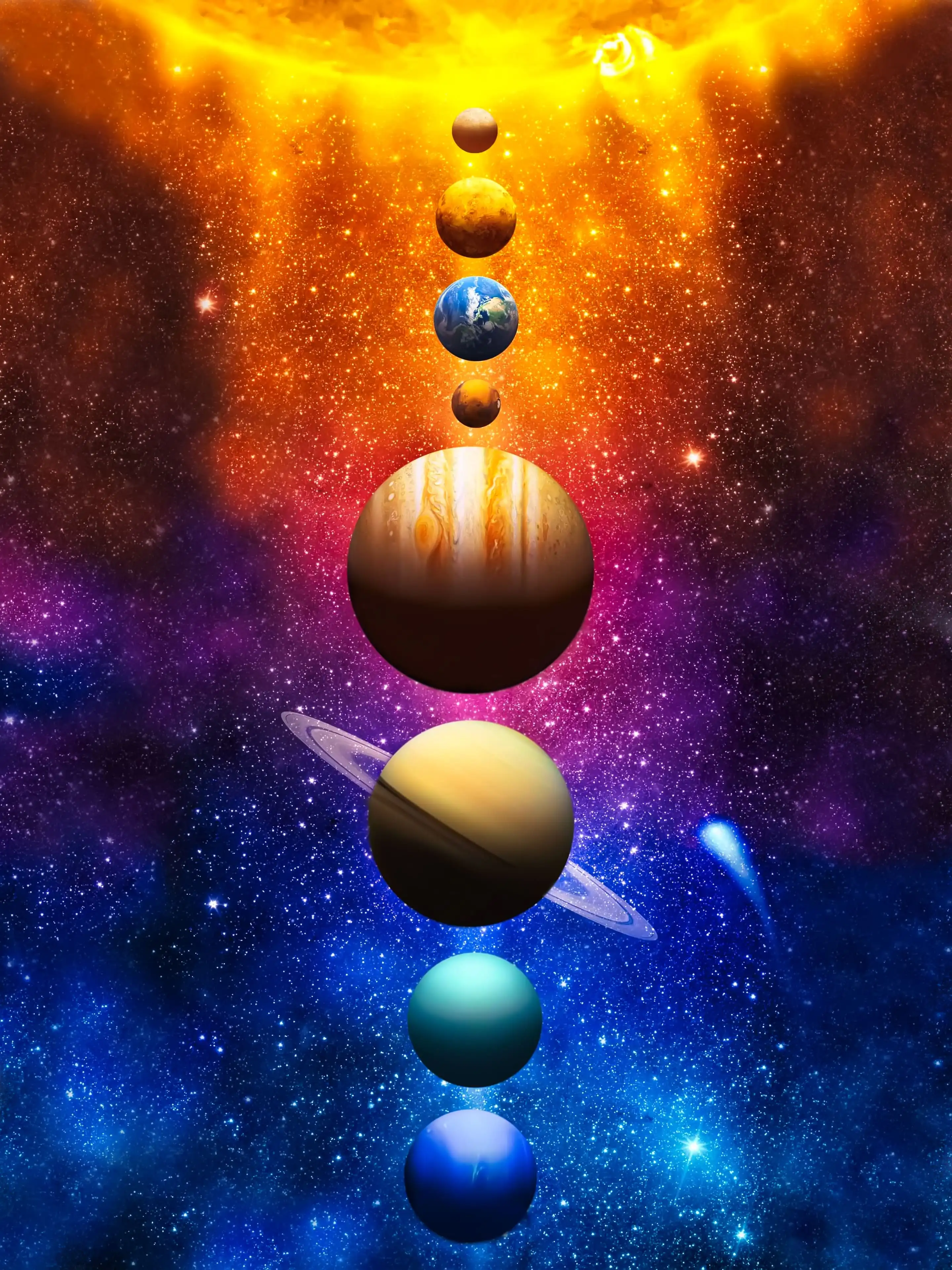 solar system wallpaper