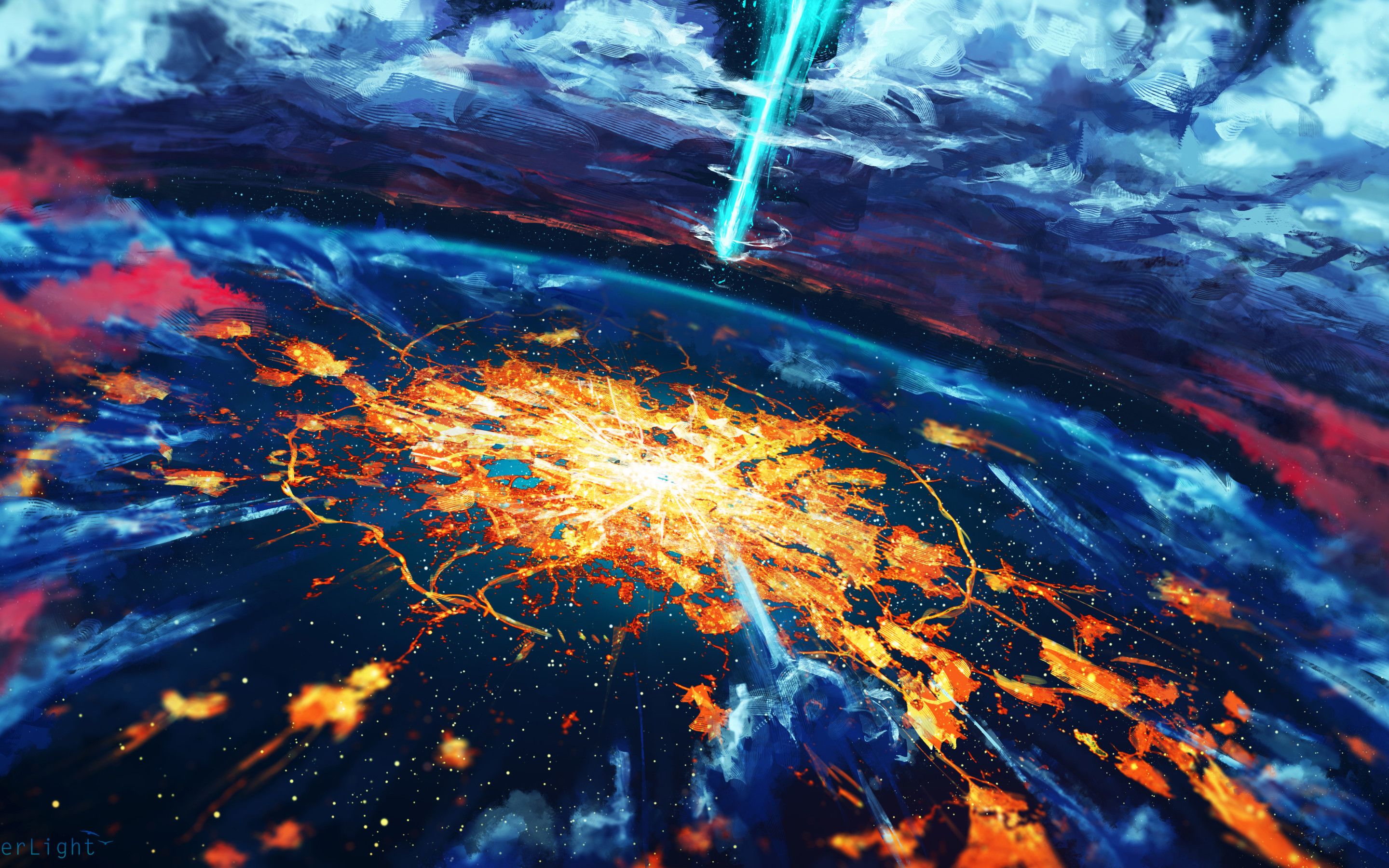 Particle Explosion Wallpaper