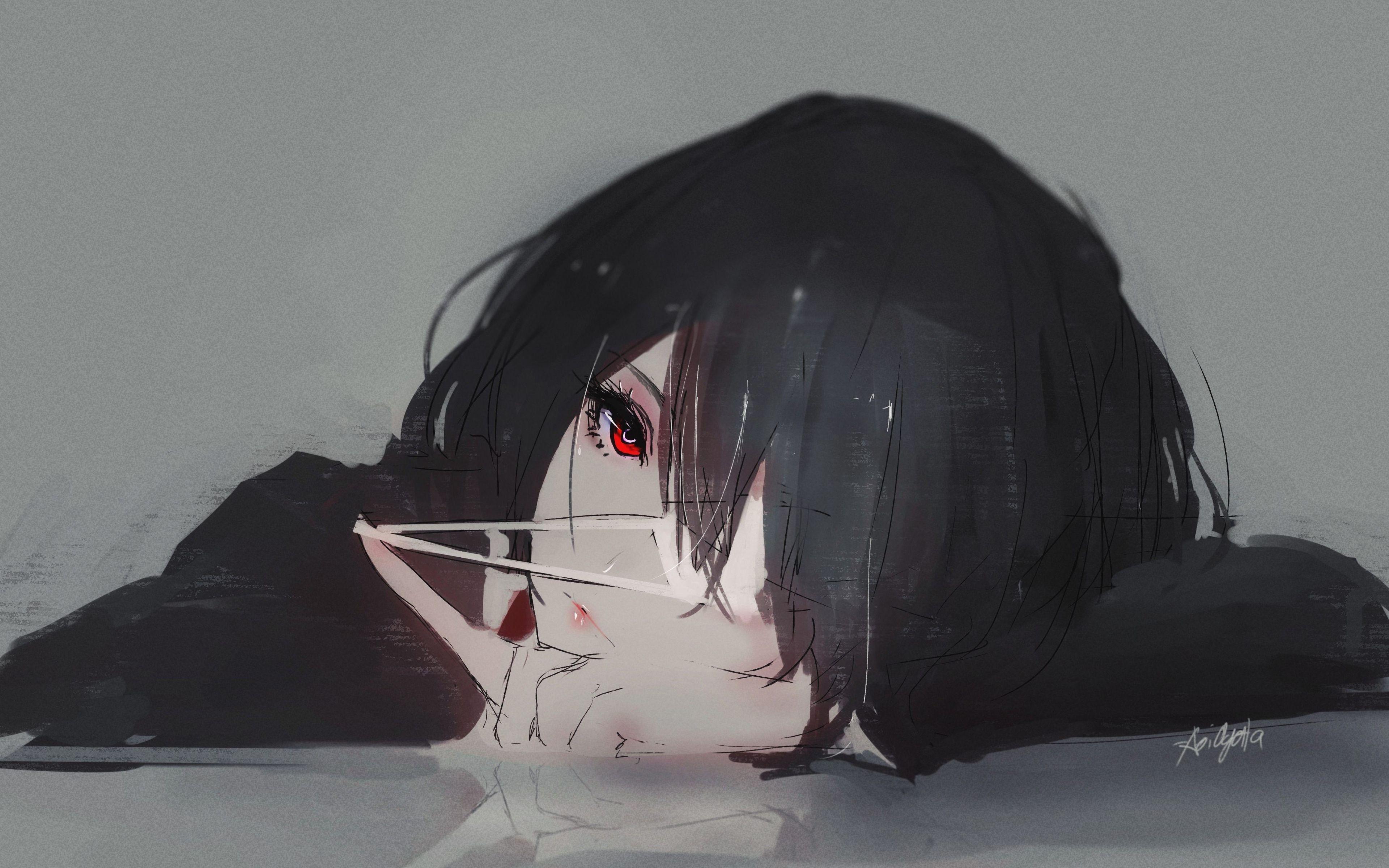Sad Anime 4K Wallpaper