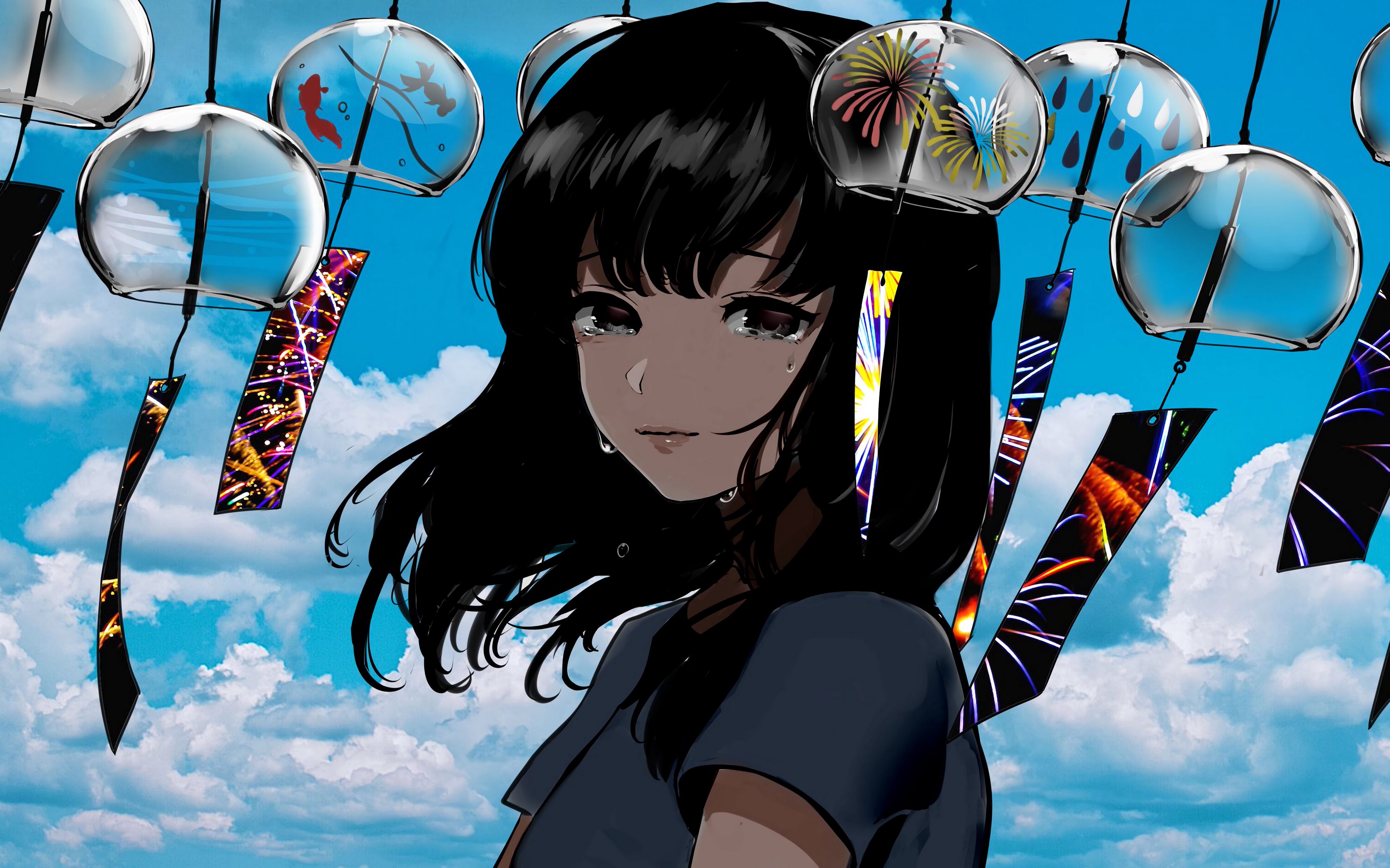 Sad Anime 4K Wallpaper