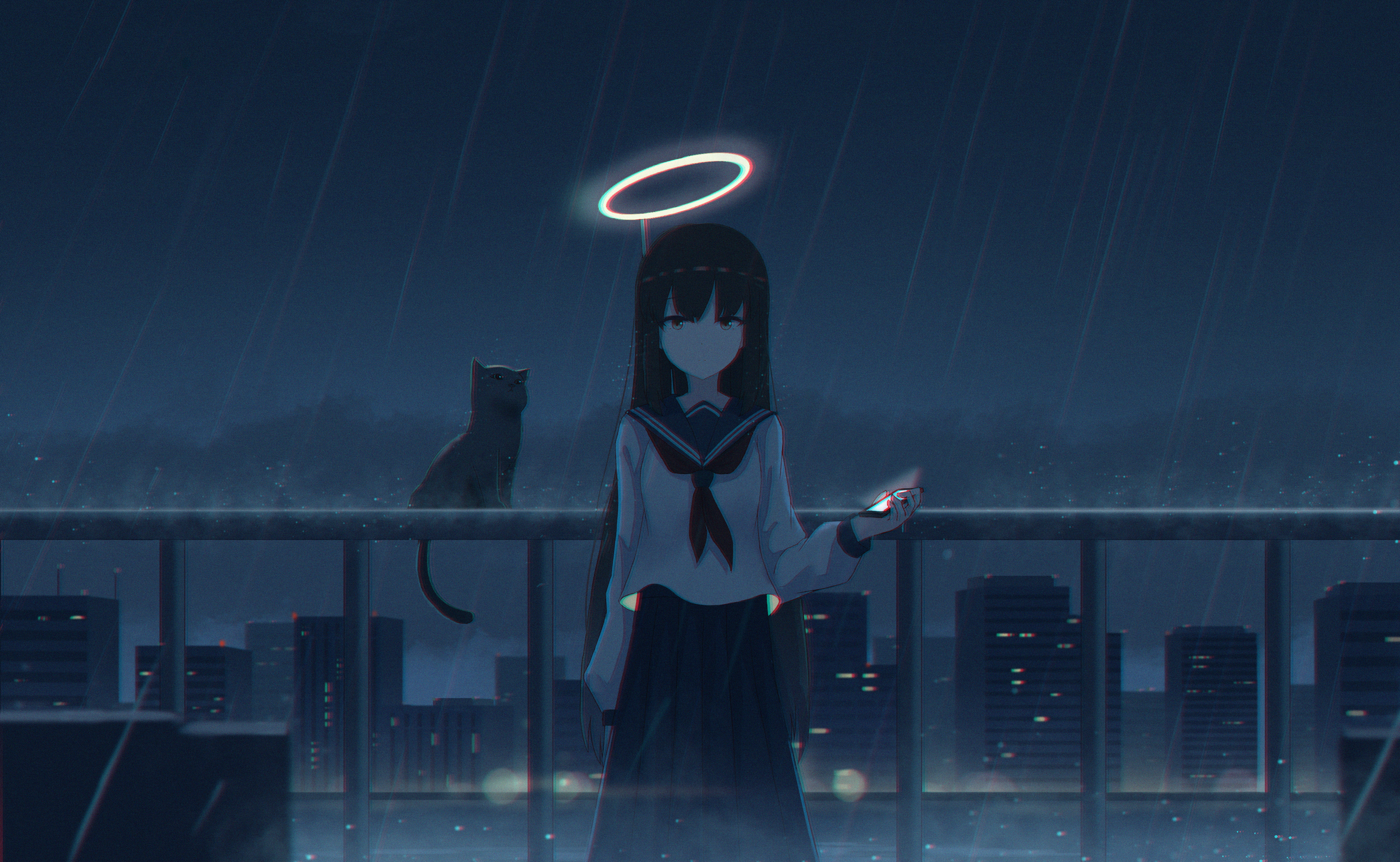 Sad Anime 4K Wallpaper
